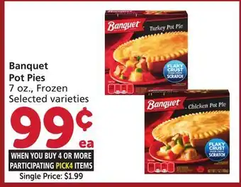 Albertsons Banquet Pot Pies offer