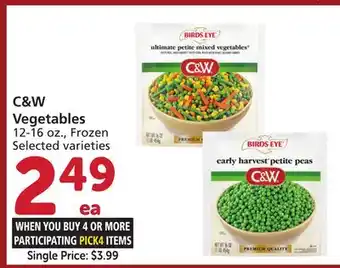 Albertsons C&W Vegetables offer