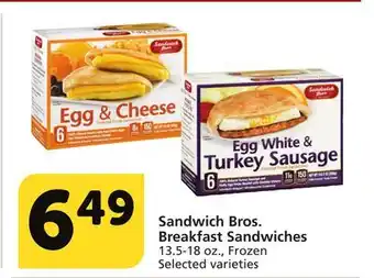 Albertsons Sandwich Bros. Breakfast Sandwiches offer