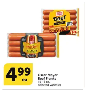 Albertsons Oscar Mayer Beef Franks offer