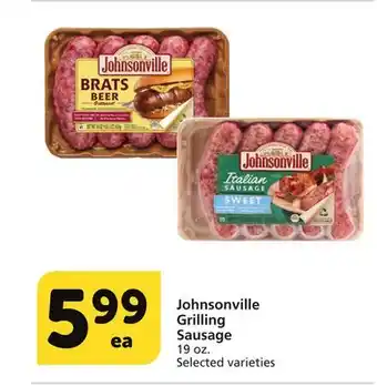 Albertsons Johnsonville Grilling Sausage offer