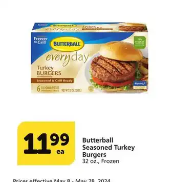 Albertsons Butterball Seasoned Turkey Burgers offer