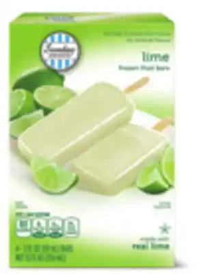 Aldi Sundae Shoppe Lime or Pineapple Fruit Bars offer