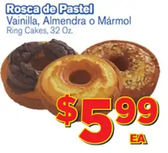 El Super Fresh Vainilla, Almendra o Mármol Ring Cakes offer