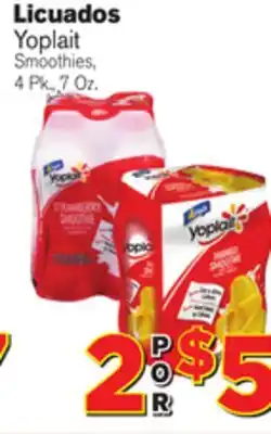 El Super Fresh Yoplait Smoothies offer