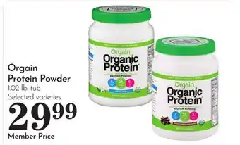 Pavilions Orgain Protein Powder offer