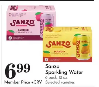 Pavilions Sanzo Sparkling Water offer