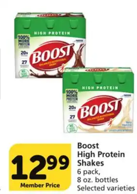 Albertsons Boost High Protein Shakes offer