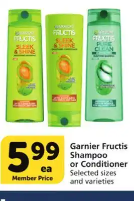 Albertsons Garnier Fructis Shampoo or Conditioner offer