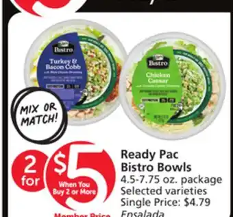 Albertsons Ready Pac Bistro Bowls offer