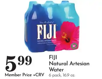 Pavilions FIJI Natural Artesian Water offer