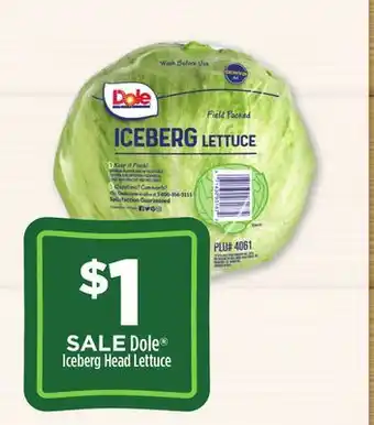 Dollar General Dole Iceberg Head Lettuce offer