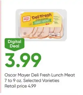 Stater Bros Oscar Mayer Deli Fresh Lunch Meat offer