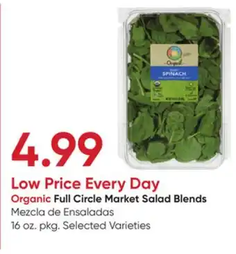 Stater Bros Organic Full Circle Market Salad Blends offer