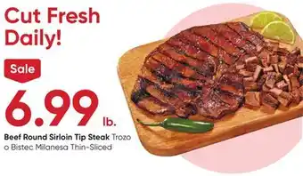 Stater Bros Beef Round Sirloin Tip Steak offer