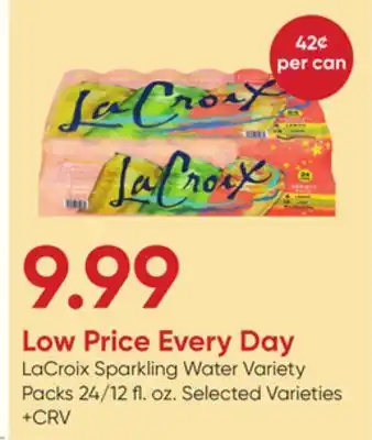 Stater Bros LaCroix Sparkling Water Variety Packs offer