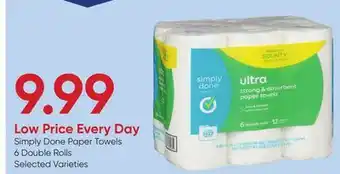Stater Bros Simply Done Paper Towels offer