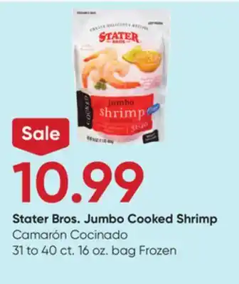 Stater Bros Stater Bros. Jumbo Cooked Shrimp offer