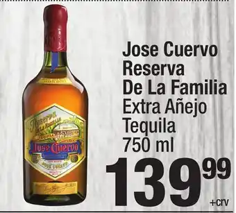 Super King Markets Jose Cuervo Reserva De La Familia Extra Añejo Tequila offer