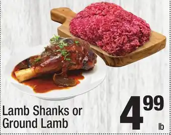 Super King Markets Lamb Shanks or Ground Lamb offer