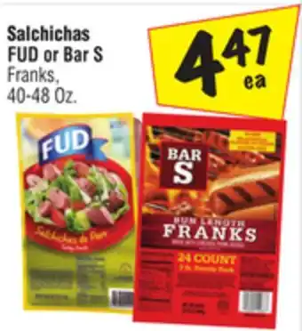El Super FUD or Bar S Franks offer