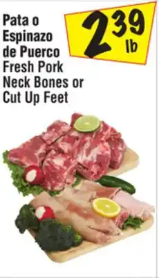 El Super Fresh Pork Neck Bones or Cut Up Feet offer