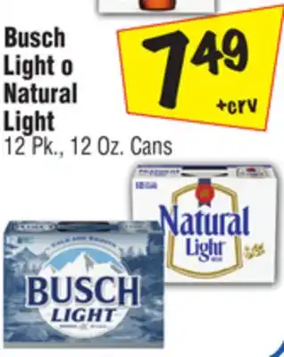 El Super Busch Light o Natural Light offer