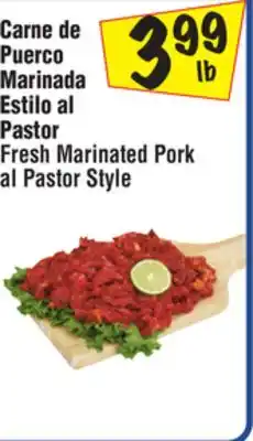 El Super Fresh Marinated Pork al Pastor Style offer