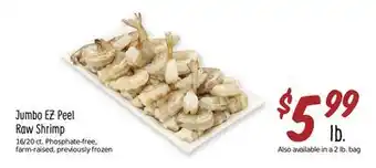 Sprouts Farmers Market Jumbo EZ Peel Raw Shrimp offer
