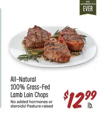 Sprouts Farmers Market All-Natural 100% Grass-Fed Lamb Loin Chops offer