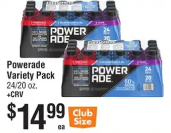 Smart & Final Powerade Variety Pack offer