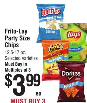 Smart & Final Frito-Lay Party Size Chips offer