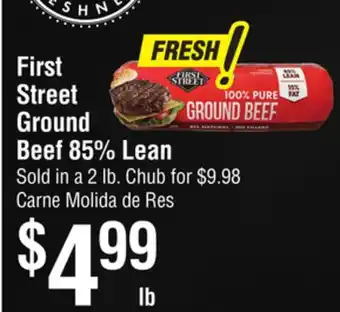 Smart & Final First Street Ground Beef 85% Lean offer