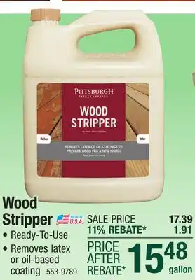 Menards Pittsburgh Paints & Stains Exterior Wood Stripper - 1 gal offer