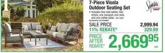 Menards Signature Design by Ashley Visola 7-Piece Outdoor Seating Set offer