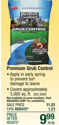 Menards MENARDS PREMIUM Granular Lawn Grub Killer - 5,226 sq. ft offer