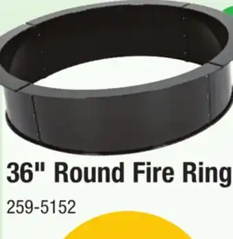 Menards 36-inch Round Solid Steel Fire Ring offer