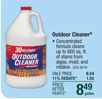 Menards 30 SECONDS Outdoor Cleaner Concentrate - 1 gal offer
