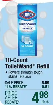 Menards Clorox ToiletWand Disposable Toilet Bowl Cleaner Refill - 10 Count offer
