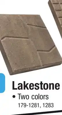 Menards 16 x 16 Red/Black Lakestone Patio Block offer