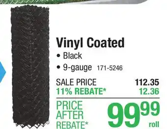 Menards 4 x 50 9-gauge Black Vinyl Coated Steel Chain-link Fabric offer