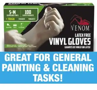 Menards Venom S/M Powder-Free Vinyl Gloves - 100 Count offer