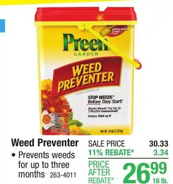 Menards Preen Garden Weed Preventer - 16 lb offer