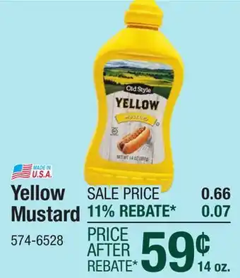 Menards Old Style Yellow Mustard - 14 oz offer