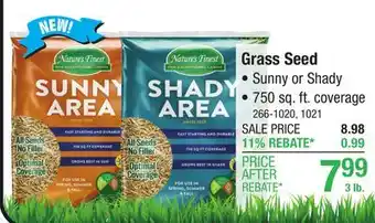 Menards Nature's Finest Shady Area Grass Seed -3 lbs offer