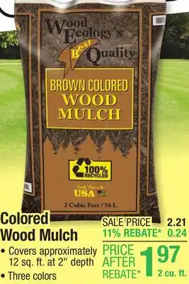 Menards Red Wood Mulch - 2.0 Cu. Ft offer