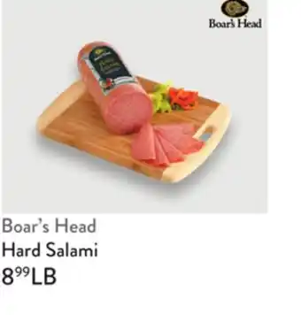Fresh Thyme Boar's Head Hard Salami offer