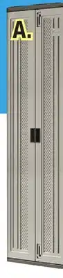 Menards Suncast 30W x 72H x 20D Platinum Tall Storage Cabinet offer