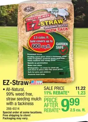 Menards EZ-Straw Seeding Mulch - 2.5 cu.ft offer