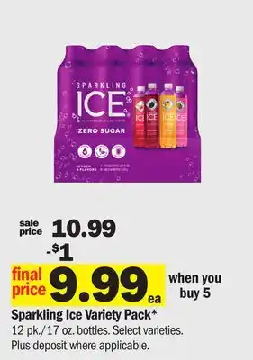 Meijer Sparkling Ice Variety Pack offer
